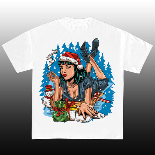 BOSS LADY CHRISTMAS T-SHIRT WHITE