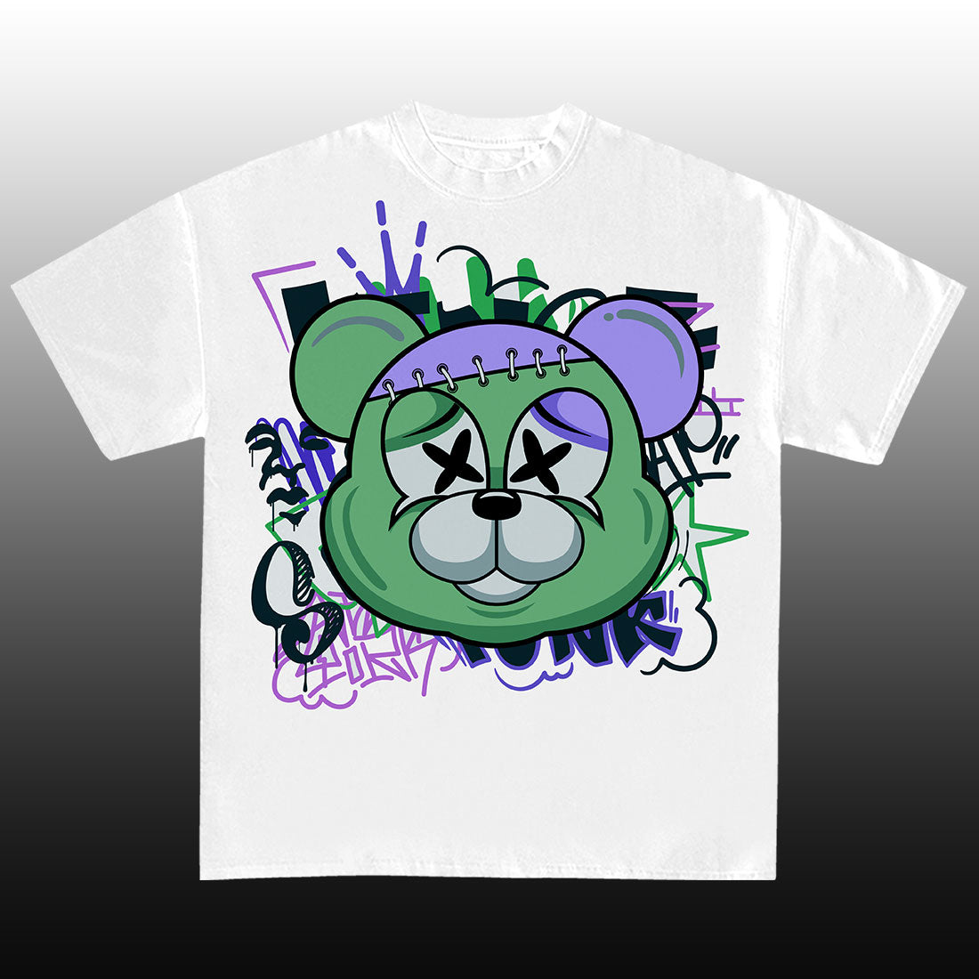 GRAFFITI TEDDY T-SHIRT WHITE