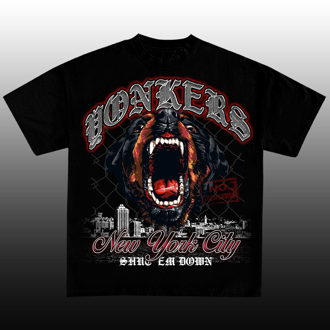 NEW YORK YONKERS DOG T-SHIRT